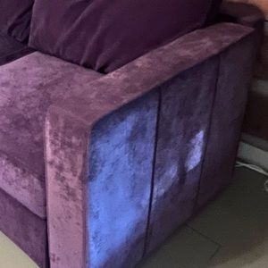 Lovesac sactional side covers in velvet corded amethyst lot of 4